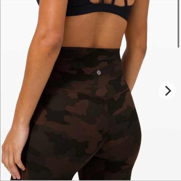 brown camo lululemon leggings